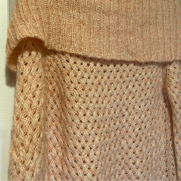 Max & Jac Cowl Neck Pink Peach Knit Warm Sweater. Size Large. - Picture 5 of 14